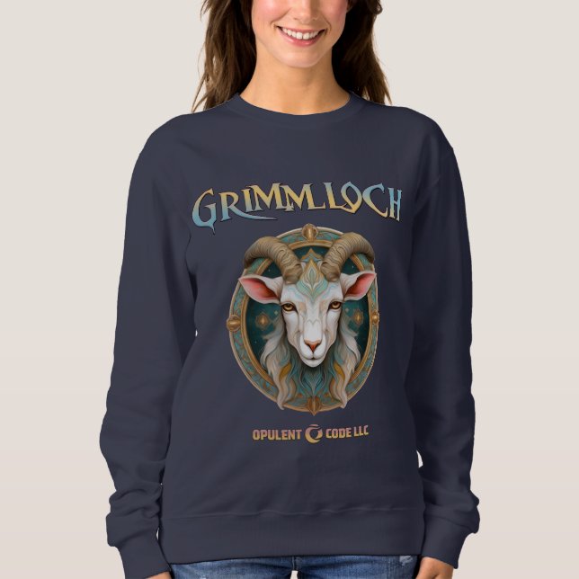 Moletom Emblema de Cabra Grimmloch RPG de Fantasia (Frente)