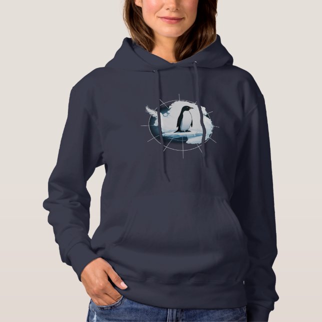 Moletom Emblema de Pinguim da Antártida – Design de Explor (Frente)
