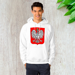 Moletom Emblema De Polônia Mens Hoodie