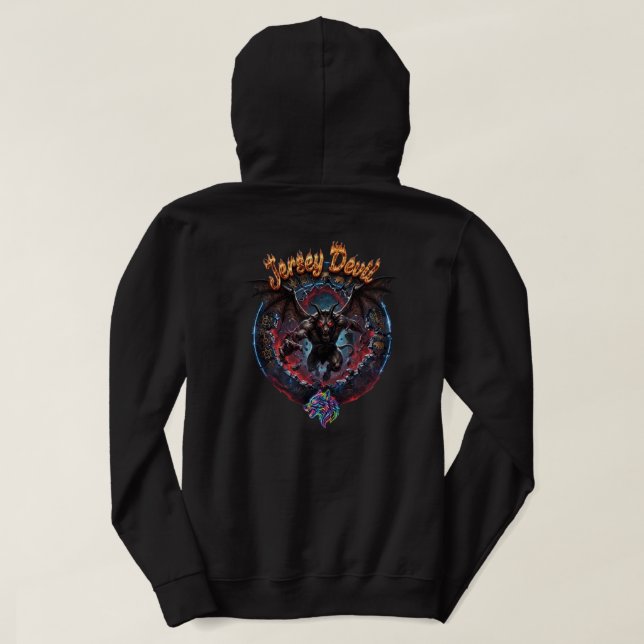 Moletom Emblema de Terror do Diabo de Jersey (Verso do Design)