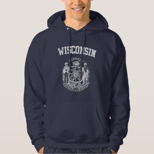 Moletom Emblema de Wisconsin