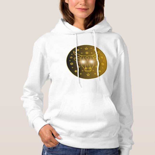 Moletom Emblema do Zodíaco Touro | Símbolo Celestial Minim (Frente)