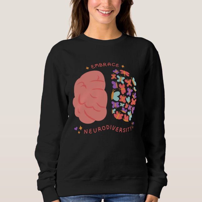 Moletom Embrace Neurodiversity Mental Health Aspergers Aut (Frente)