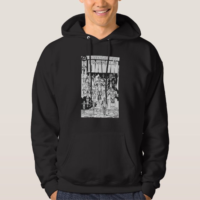 Moletom Emerald Dawn Cobrir, preto e branco (Frente)