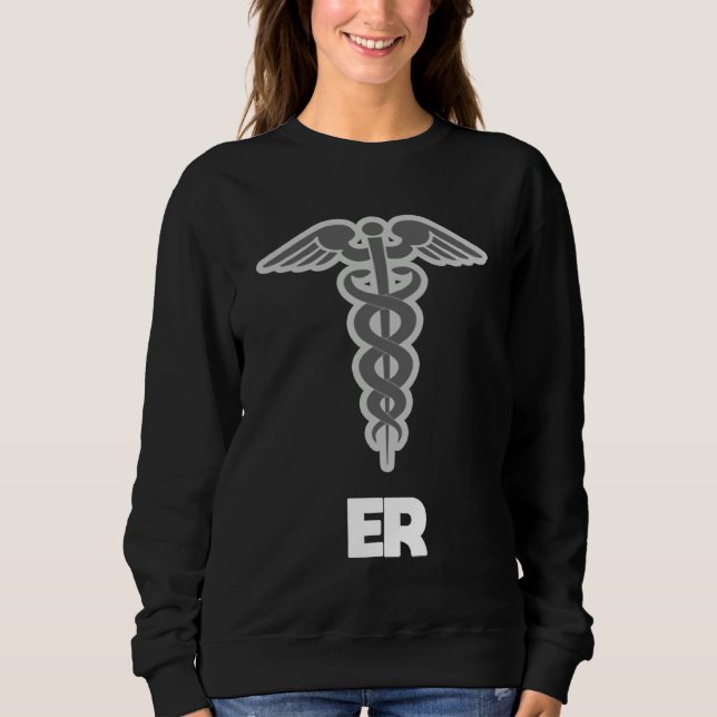 Moletom Emergency Room Nurse Caduceus Symbol (Frente)