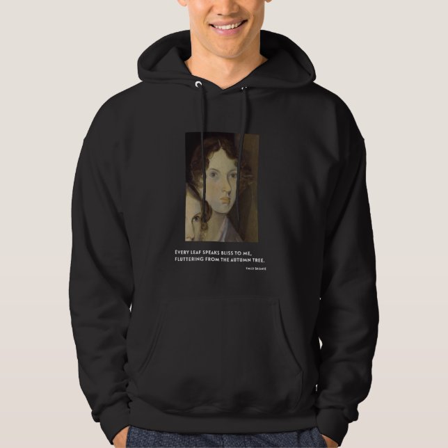 Moletom Emily Bronte Todas as folhas falam de felicidade p (Frente)