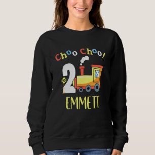 Moletom Emmett Choo Choo segundo aniversário 2 Comboios Tu