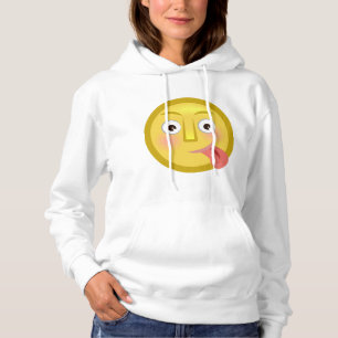 Moletom Emoji Cara Engraçada Com Língua Para Fora