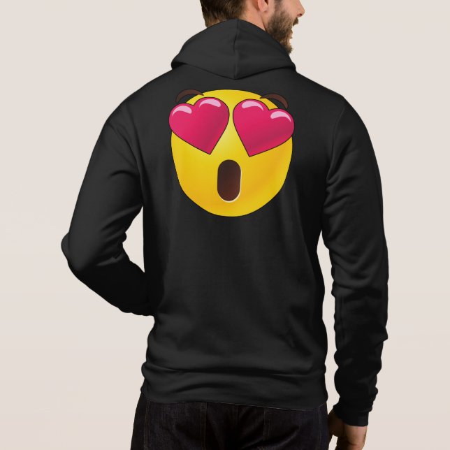 Moletom Emoji Heart Eyes Namorados (Verso)
