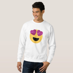 Moletom emoji mens sweatshirt com brilho do olho
