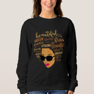 Moletom Empoderamento da Rainha Afro-Africana Ebony Afro