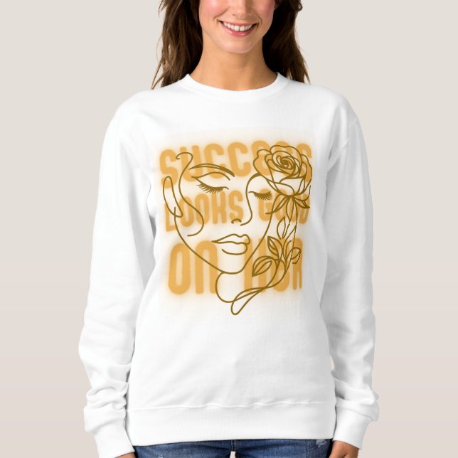 Moletom Empoderamento de Mulheres de Arte de Rosto Ascende (Frente)