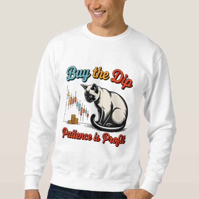 Moletom Empresário Compre a Queda Gato - Presente para Neg (Frente)