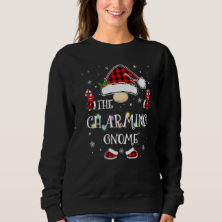 Moletom Encantador Gnome Buffalo Xadrez Família Natal Paja