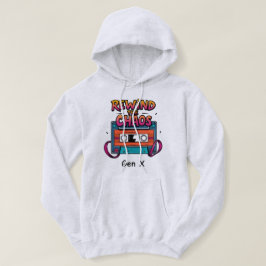 Moletom Encontra o Hoodie de fita da cassete retrô Gen X d