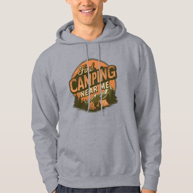 Moletom Encontre acampamento perto de mim - Hoodie Cozy /  (Frente)