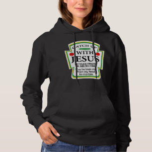 Moletom Encontre Jesus Ketchup Hoodie Funny Christian