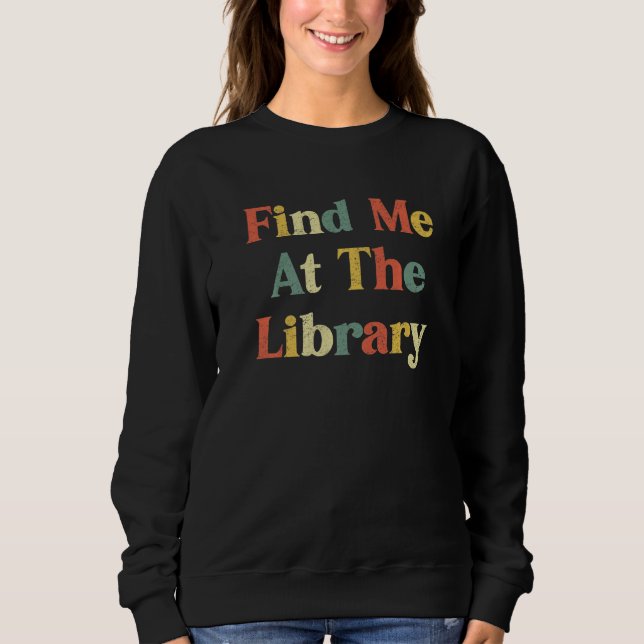 Moletom Encontre-me na Biblioteca Retro Reader Books (Frente)