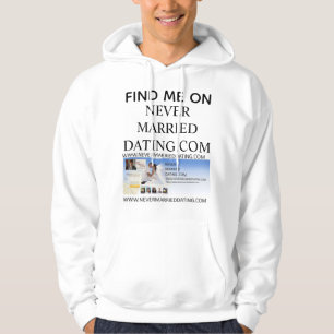 Moletom Encontre-me no Nunca Casado Dating . Com em uma bl