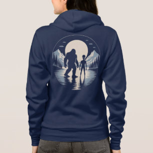 Moletom Encontro OVNI Bigfoot Cena Noturna Paranormal