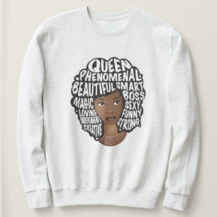 Moletom Encorajando as mulheres negras, beleza natural do 