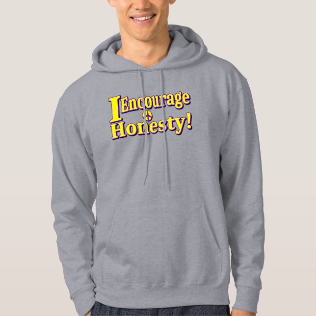 Moletom "Encorajo a honestidade!" Design bonito. Comprar A (Frente)