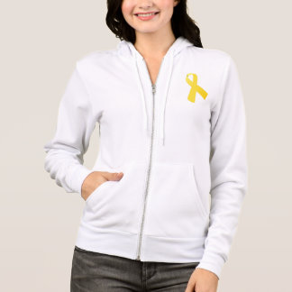 Moletom Endometriose Endo do Hoodie da fita do amarelo do