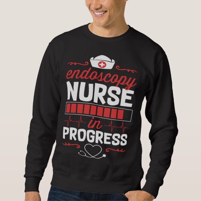 Moletom Endos Nurse In Progress Nursing School Student Col (Frente)