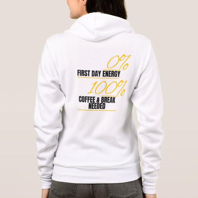 Moletom Energia 0% - Café 100% Hoodie (Verso)