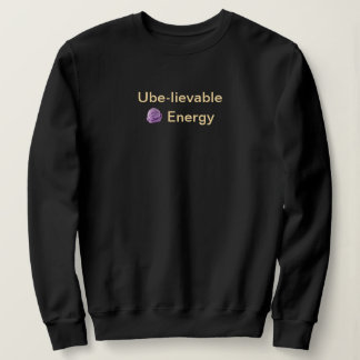 Moletom Energia Incrível de Ube Piada Filipina: Preto