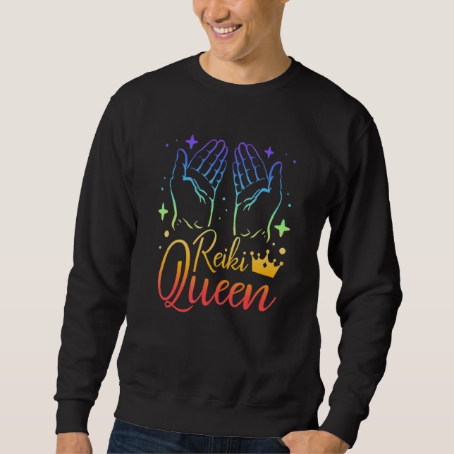 Moletom Energy Chakra Holistic Healing Hands Reiki Queen_1 (Frente)