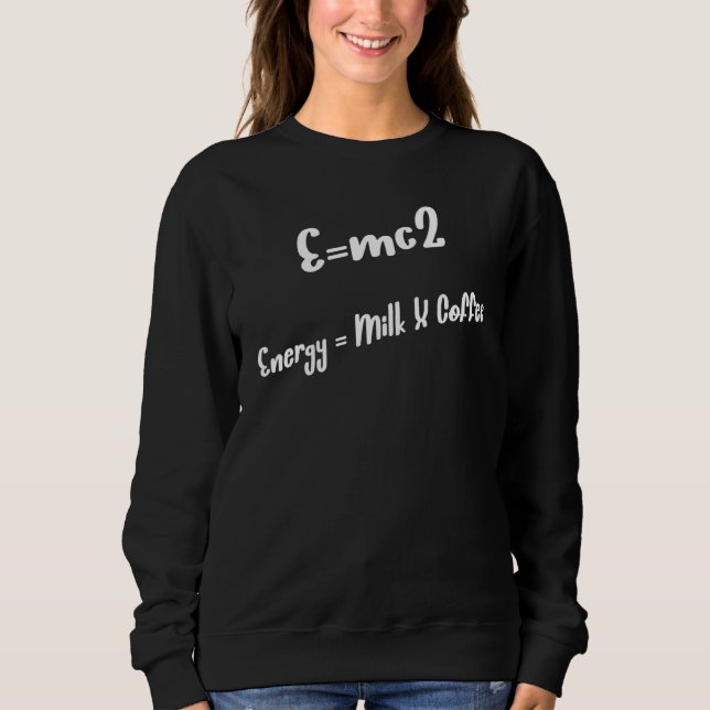 Moletom Energy Milk Caffeine Dizendo Humor (Frente)