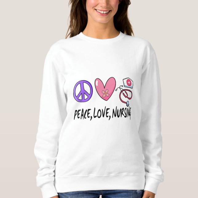 Moletom Enfermagem do Amor pela Paz (Frente)