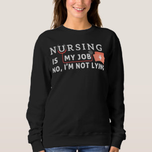 Moletom Enfermagem é meu trabalho April Fool's Day Nurse D