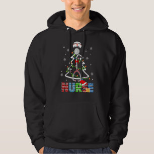 Moletom Enfermeira Árvore De Natal Stethoscope Rn Lpn Scru