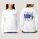 Moletom Enfermeira Azul Funny 2 lado Tipografia Oxygen SOB<br><div class="desc">Apresentando a Enfermeira Engraçada "Eu lido com SOBs o dia todo" Camisa de Dois Lados! Este vestuário único combina humor com funcionalidade, apresentando uma design espirituosa de um estetoscópio e enfermeira de um lado e uma declaração ousada do outro. Ideal para Apreciação de Enfermeira, Graduação de Enfermeira, ou presentes de...</div>