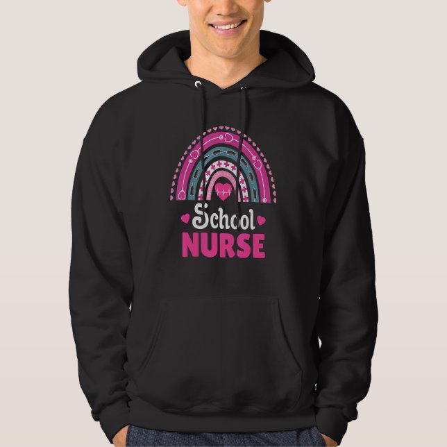 Moletom Enfermeira da escola Boho Rainbow (Frente)