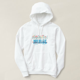 Moletom Enfermeira de Emergência e Trauma Camisola Floral