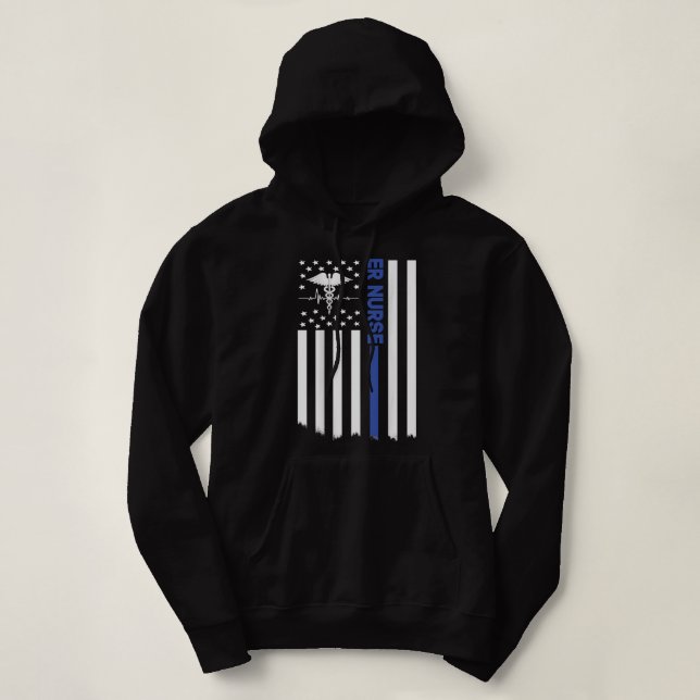 Moletom Enfermeira de Enfermeira ER Enfermeira Para Mulher (Frente do Design)