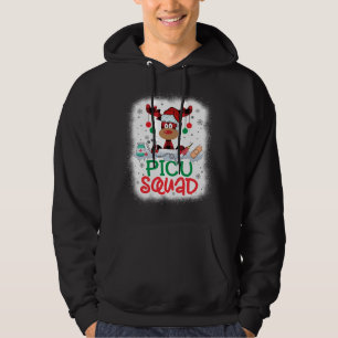 Moletom Enfermeira de esquadra Santa Hat, Xadrez de Reinde