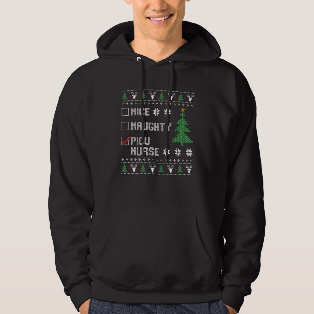 Moletom Enfermeira de Natal feia e travessa (Frente)
