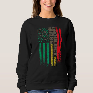 Moletom enfermeira de oncologia bandeira americana enferme