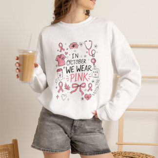 Moletom Enfermeira de Oncologia Presente do Pink October d