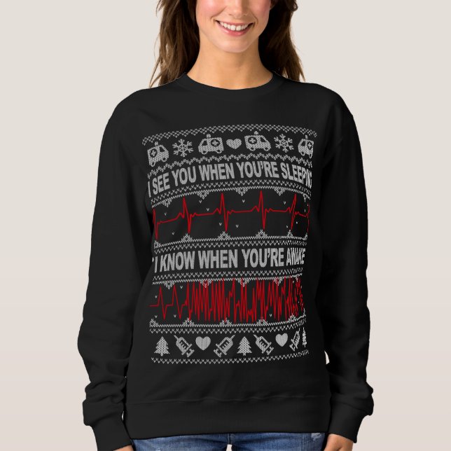 Moletom Enfermeira de Tachy e Doutora Ugly Christmas Sweat (Frente)