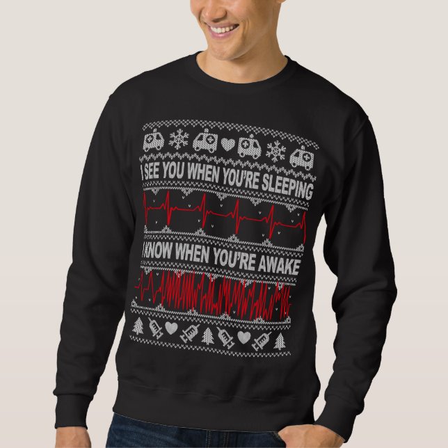 Moletom Enfermeira de Tachy e Doutora Ugly Christmas Sweat (Frente)
