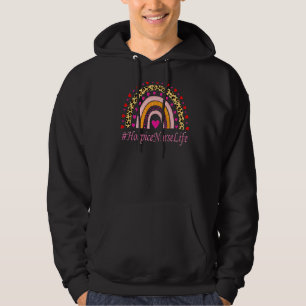 Moletom Enfermeira do Hospital Leopard Rainbow Nurse Seman