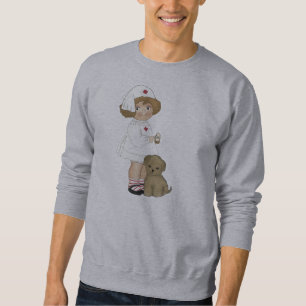 Moletom Enfermeira do vintage com t-shirt e presentes do