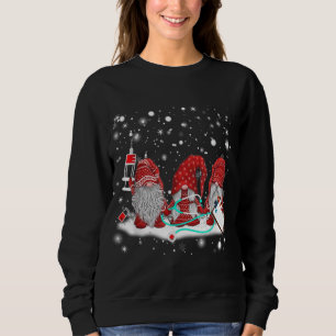 Moletom Enfermeira Encantada Enfermeira Gnomos Papai noel 