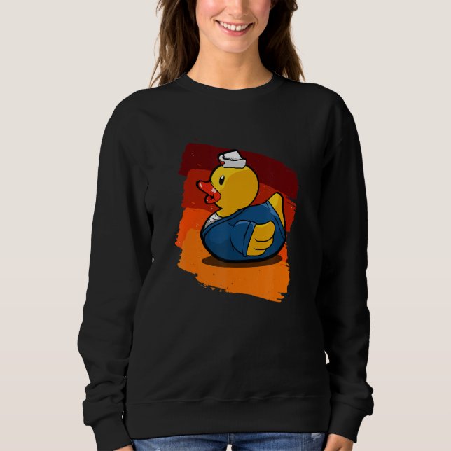 Moletom Enfermeira Engraçada Pato (Frente)