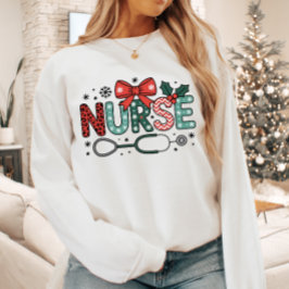 Moletom Enfermeira Estetoscópio Natal Fofo